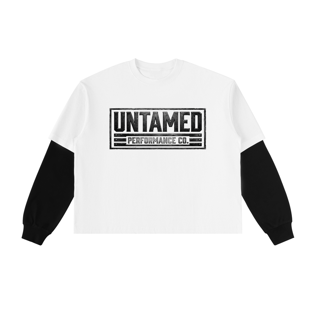 🔥Vintage Streetwear Patchwork Tee | Unisex Loose Fit Drop Shoulder