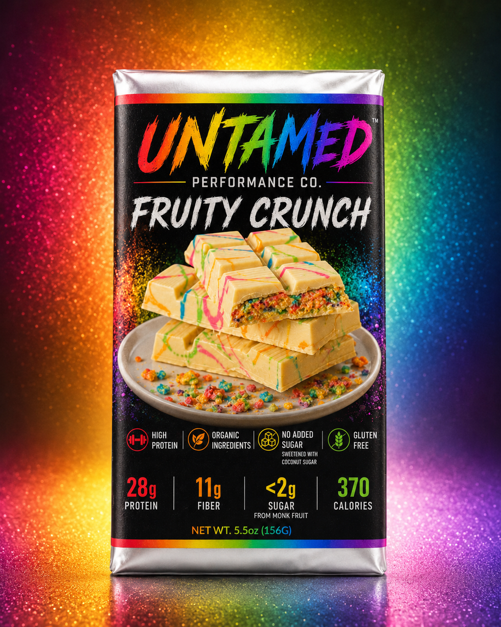 FRUITY CRUNCH Filled Protein Bar 🌈🔥
