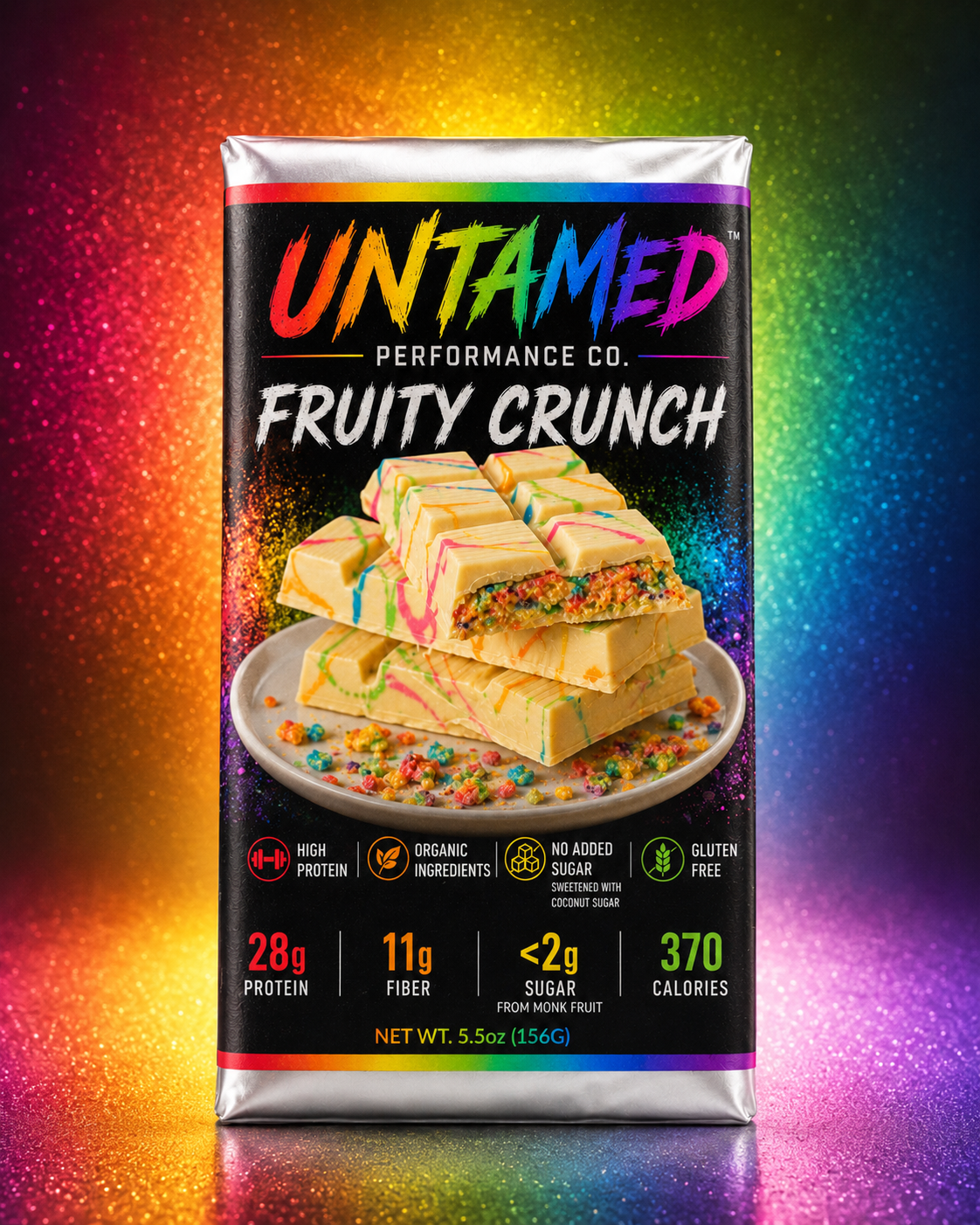 FRUITY CRUNCH Filled Protein Bar 🌈🔥