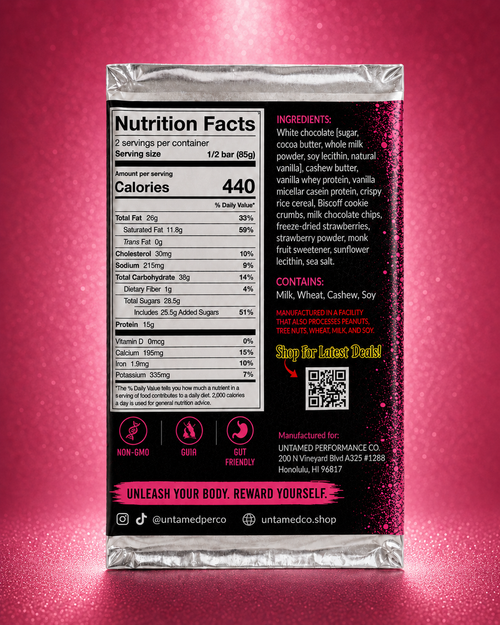 STRAWBERRY SHORTCAKE Filled Protein Bar 🍓💗