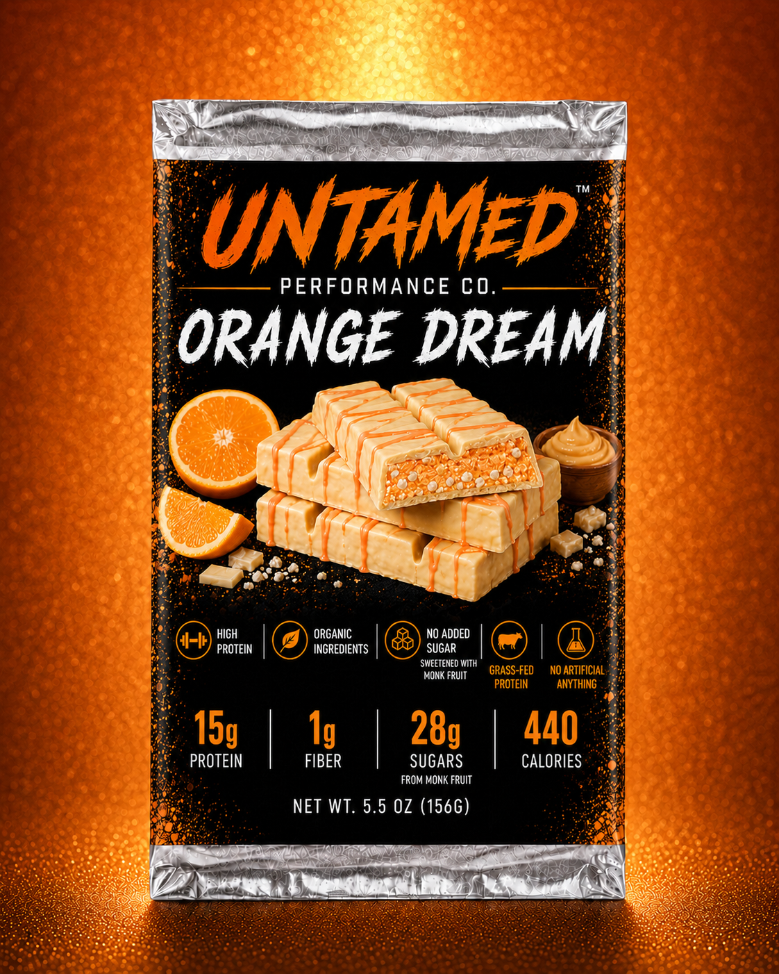 ORANGE DREAM Filled Protein Bar 🍊🔥