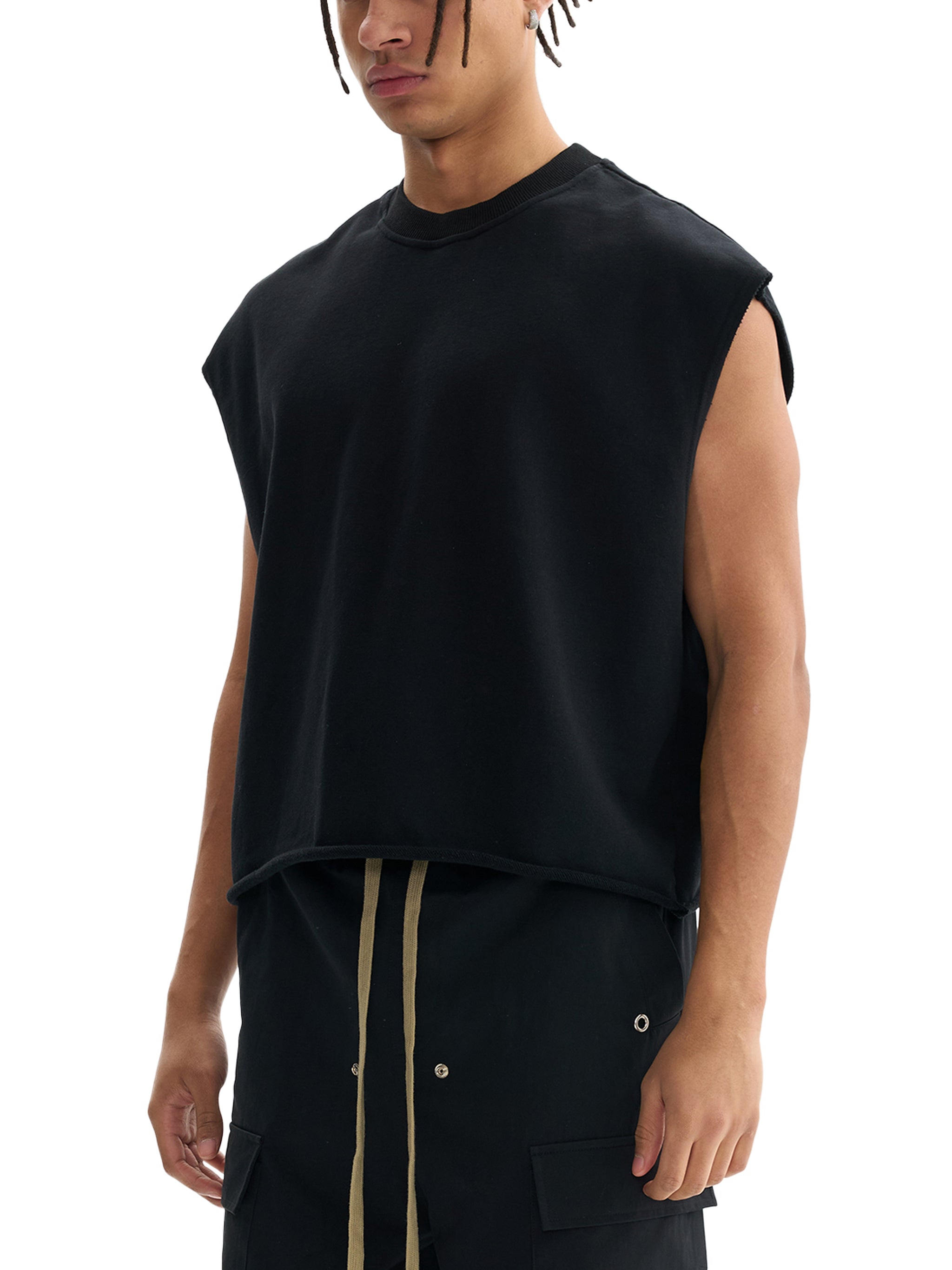 🔥The "Urban Muscle" Tank | Heavyweight Frayed Sleeveless Essential