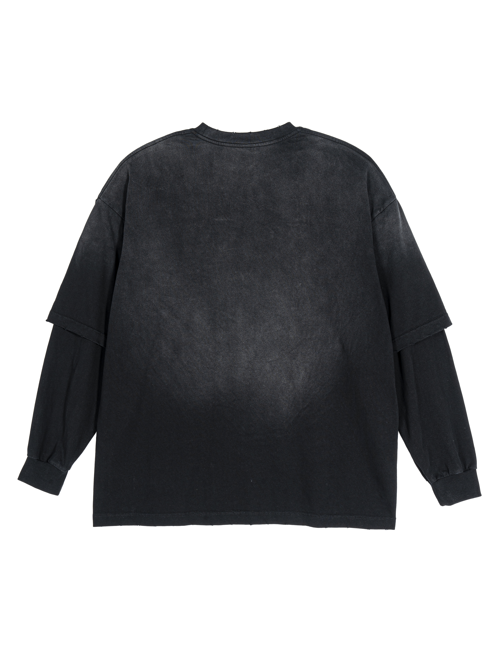 🔥Hand-Distressed Oversized Long Sleeve | 100% Heavyweight Cotton