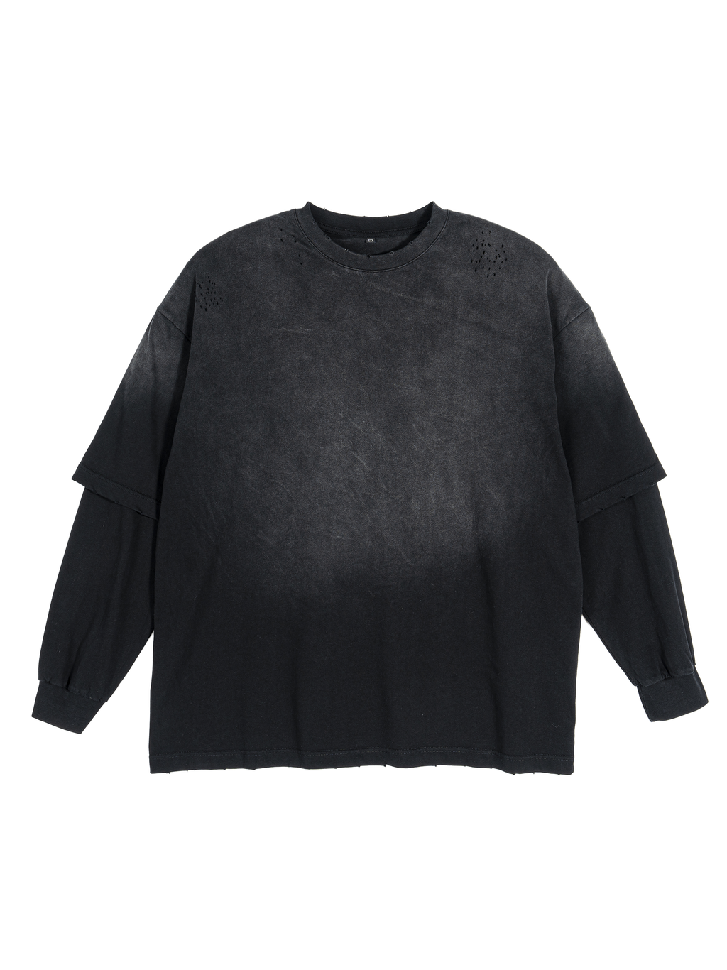 🔥Hand-Distressed Oversized Long Sleeve | 100% Heavyweight Cotton