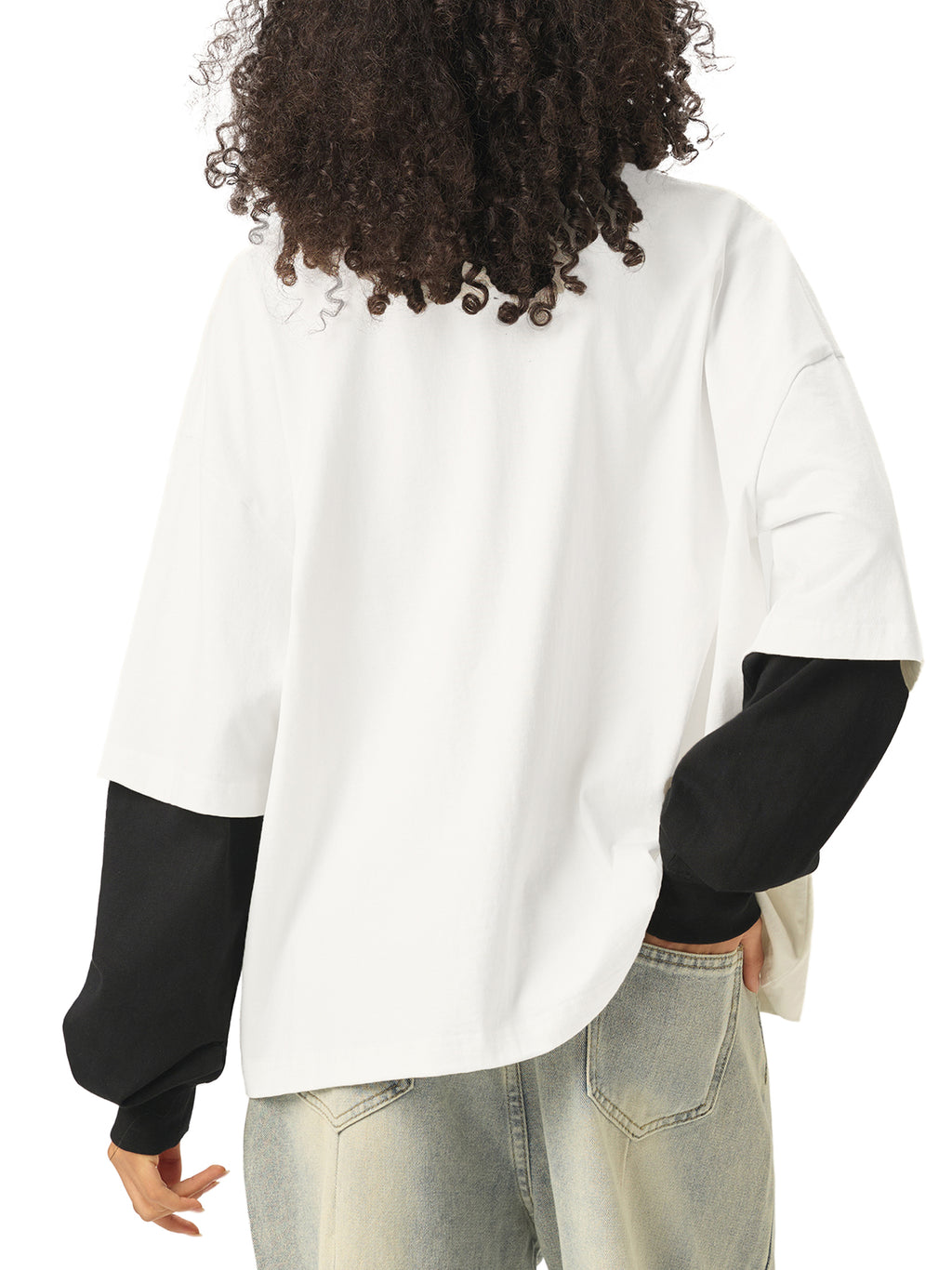 🔥Vintage Streetwear Patchwork Tee | Unisex Loose Fit Drop Shoulder